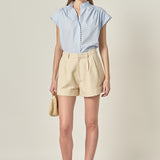 Scallop Trim Ric Rac Short Sleeve Shirt