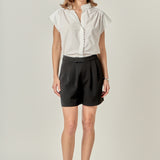 Scallop Trim Ric Rac Short Sleeve Shirt