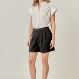 Scallop Trim Ric Rac Short Sleeve Shirt