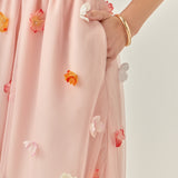 Petal Bloom Midi Dress