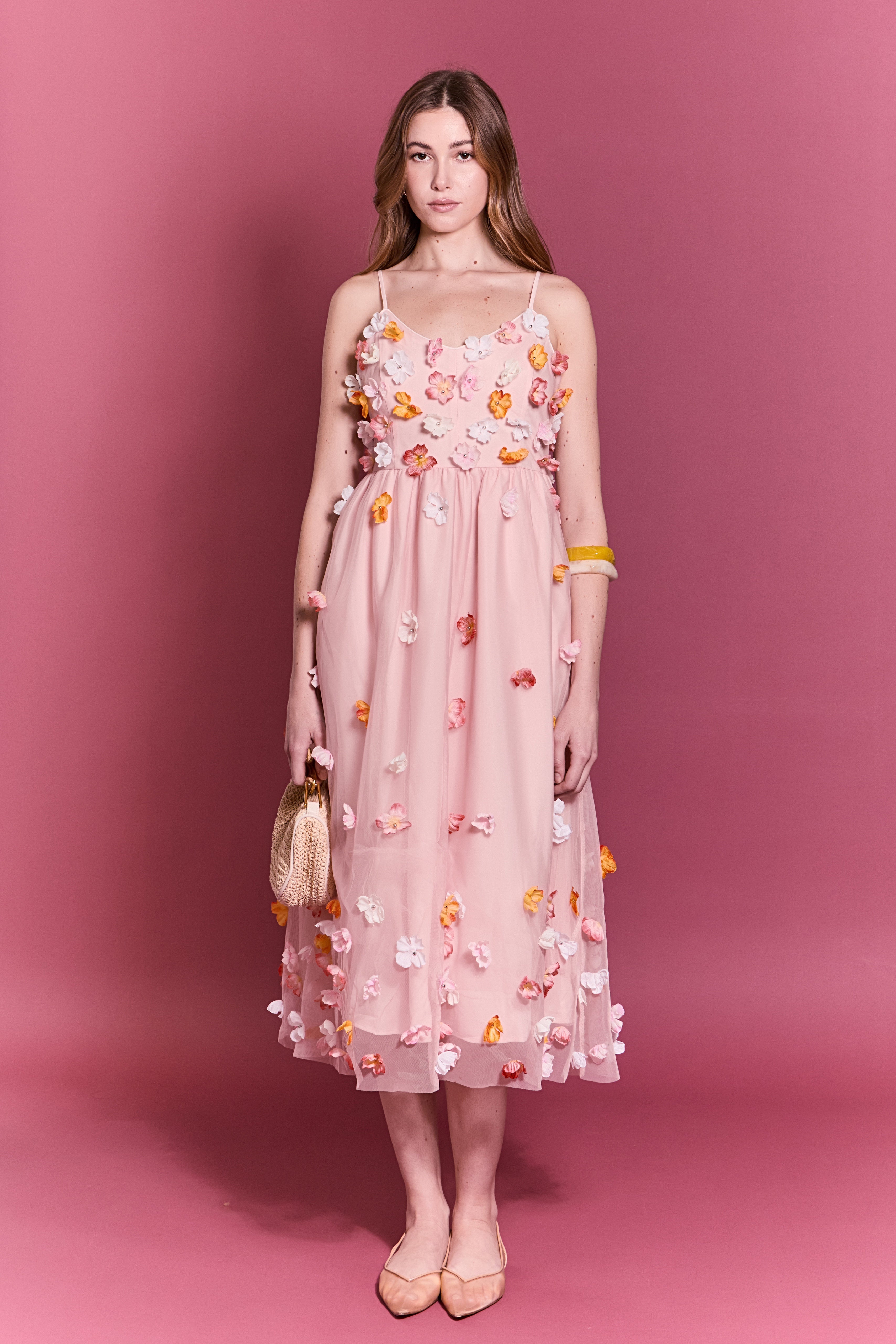 Petal Bloom Midi Dress English Factory Petal Bloom Midi Dress English Factory