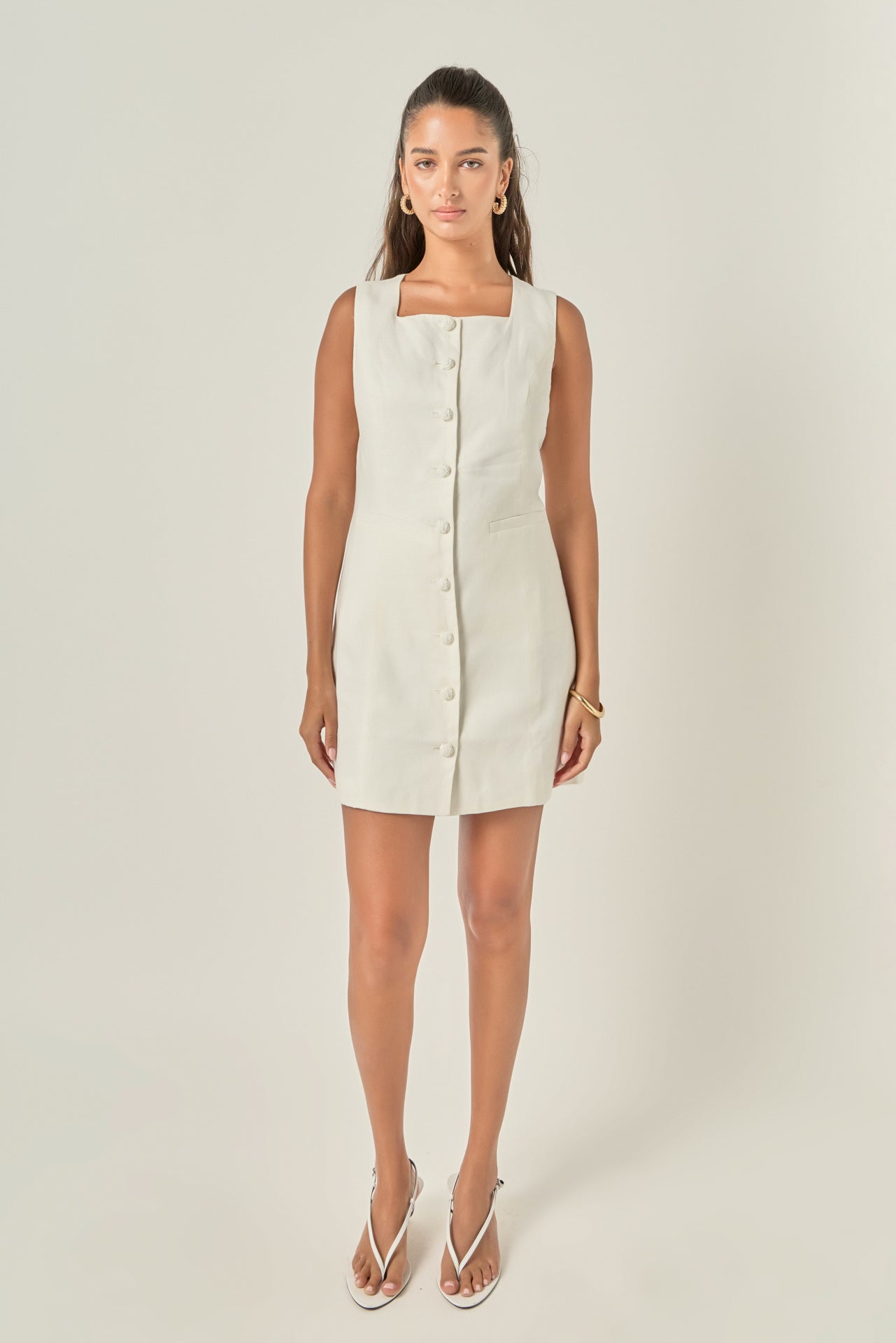 The Juliette Linen Vest – English Factory