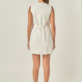 Linen Sleeveless Mini Dress