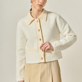 Contrast Placket Cardigan