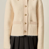 Contrast Placket Cardigan
