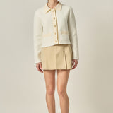 Contrast Placket Cardigan