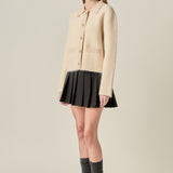 Contrast Placket Cardigan