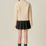 Contrast Placket Cardigan