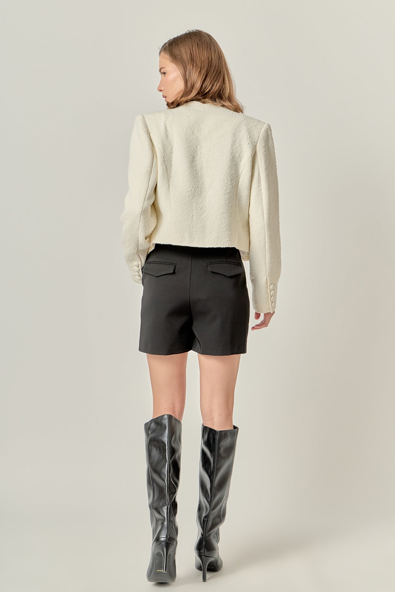 The Scallop-Edge Textured Blazer – English Factory