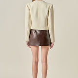 The Scallop-Edge Textured Blazer