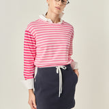 Stripe Colorblock Long Sleeve Tee