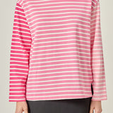 Stripe Colorblock Long Sleeve Tee
