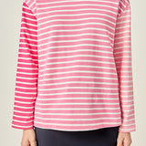 Stripe Colorblock Long Sleeve Tee