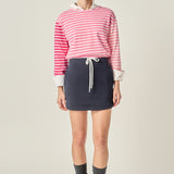 Stripe Colorblock Long Sleeve Tee