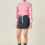 Stripe Colorblock Long Sleeve Tee