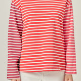 Stripe Colorblock Long Sleeve Tee
