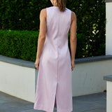 Satin Sleeveless Midi Dress