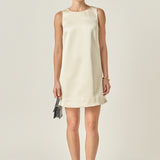 Satin Sleeveless Midi Dress