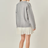 Polo Mixed Media Mini Dress