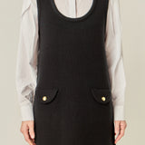 Sleeveless Knit Mini Dress