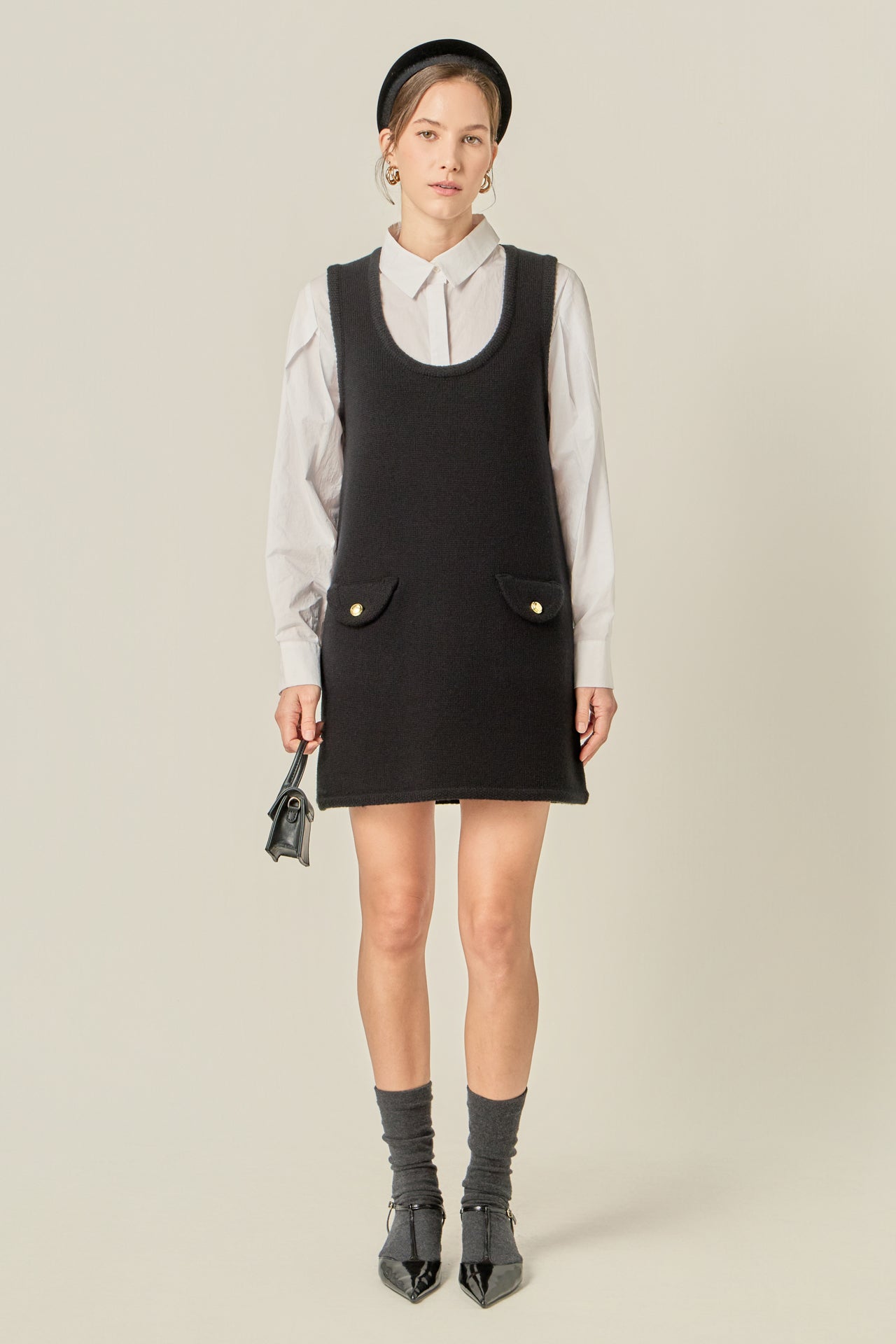 Lace-Up Detail Woven Mini Dress English Factory Lace-Up Detail Woven Mini Dress English Factory