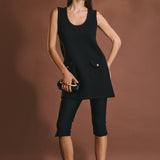 Sleeveless Knit Mini Dress