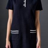 Scallop Detailed Mini Dress