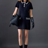 Scallop Detailed Mini Dress