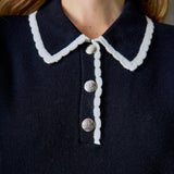 Scallop Detailed Mini Dress