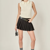 Pleated Skort