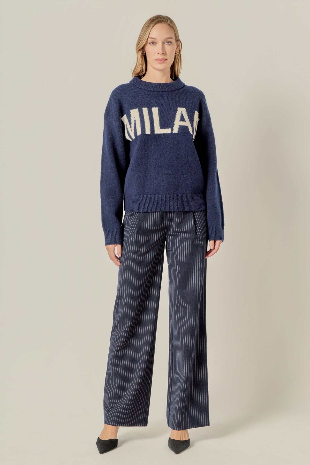 Lettering Sweater