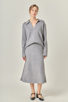 Midi Knit Skirt