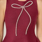Aria Rhinestone Bow Top