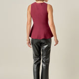 Aria Rhinestone Bow Top