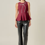 Aria Rhinestone Bow Top
