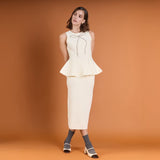 H-Line Knit Midi Skirt