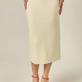 H-Line Knit Midi Skirt