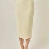 H-Line Knit Midi Skirt
