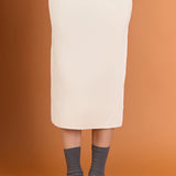 H-Line Knit Midi Skirt