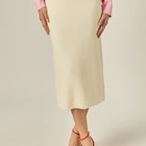 H-Line Knit Midi Skirt