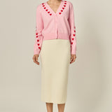 H-Line Knit Midi Skirt