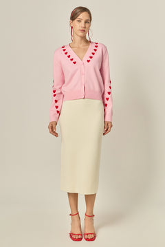 H-Line Knit Midi Skirt