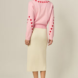 H-Line Knit Midi Skirt