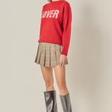 Crewneck Statement Sweater
