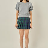 Plaid Skort
