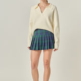 Plaid Skort