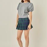 Plaid Skort