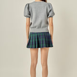 Plaid Skort