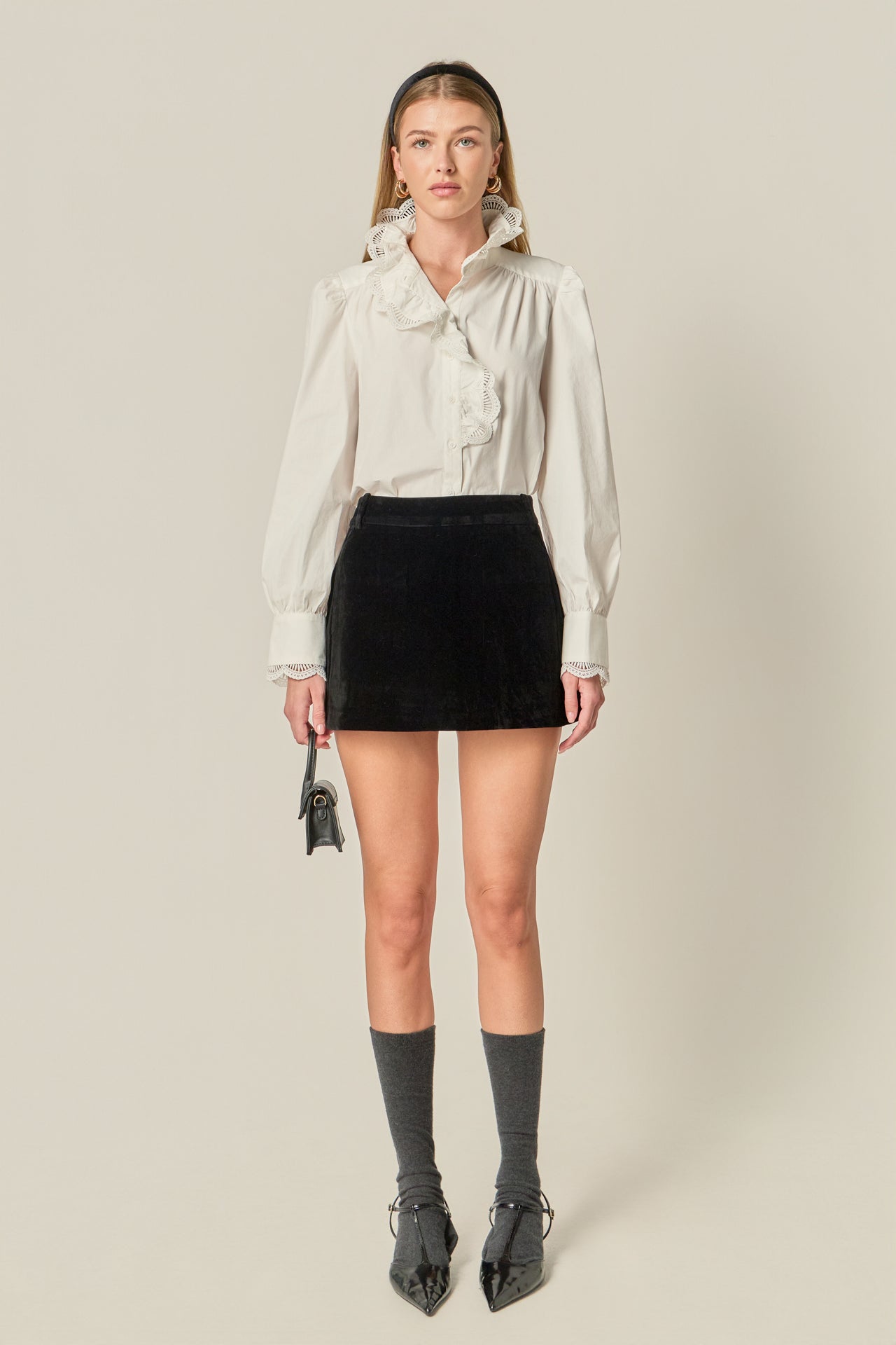 Puff Short Sleeve Peplum Top – English Factory