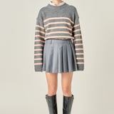 Striped Crew Neck Sweater